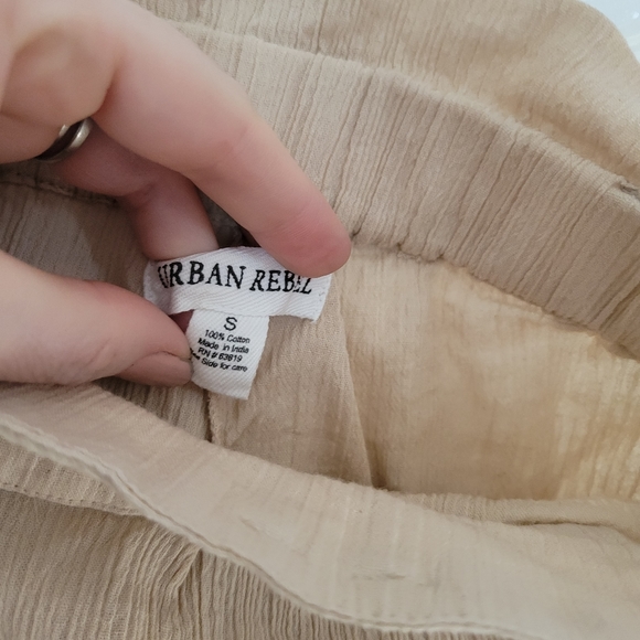 5/$20, Urban Rebel Boho Cream Colored High Waisted Pants - Picture 3 of 5